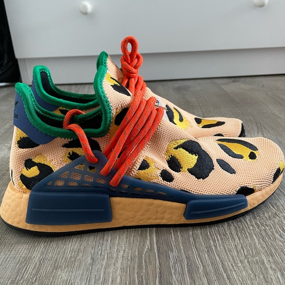 Adidas NMD Hu Pharrell Animal Print Leopard Pulse Amber HP3221 - Picture 3 of 4